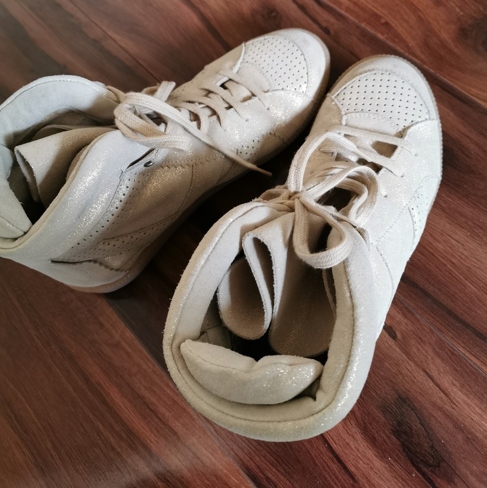 Zara suede high casual sneaker sz 37